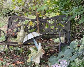 Vintage Outdoor Bench, needs TLC