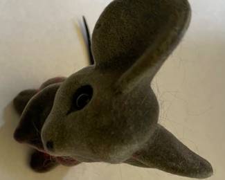 Vintage Flocked Mouse