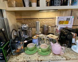 up your coffee game , Nespresso stainless steel machine and Nespreso mini