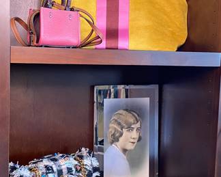 Kurt Geiger London tweed bag, pink mini Coach,