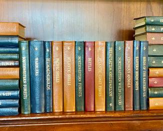 Roger Tory Peterson leather bound field guide collection .