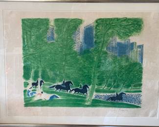 Central Park by Andre Brasilier
LE print