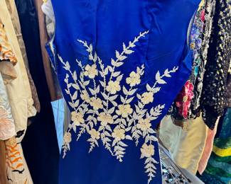 Vintage women's beaded and sequined dresses, tops and jackets