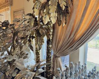 1970's Brass palm trees