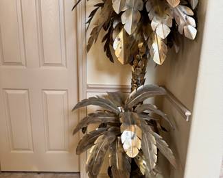 1970's Brass Palm Tree