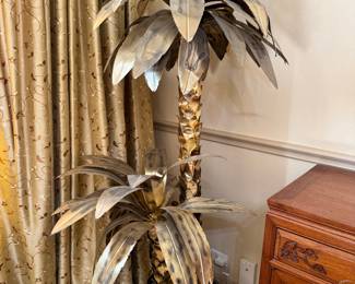 1970's Brass Palm Tree