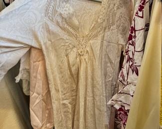 Vintage women's nightgowns and robes