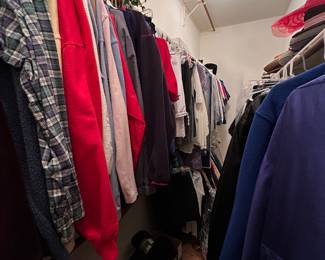 Huge closet full of clothes