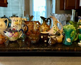 Antique and vintage pitcher vases