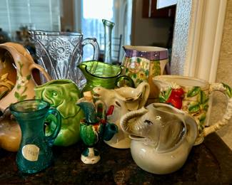 Antique and vintage pitcher vases
