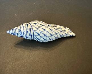Herend style sea shell