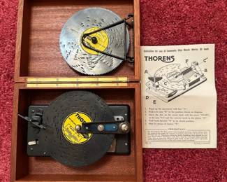 Thorens Swiss music box w/5 discs