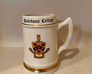 Davidson College beer mug