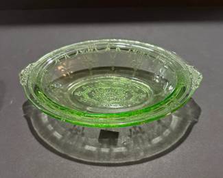 Anchor Hocking Cameo Green depression glass