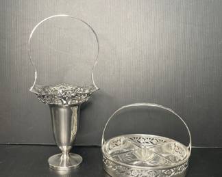 Silver plate serving pieces