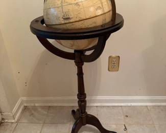 Vtg. floor globe