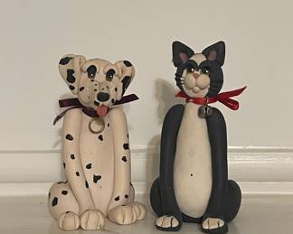 Mini cat & dog figures