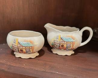 Lancaster English Ware Cream and Sugar