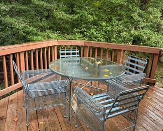 Russell Woodard MCM patio set