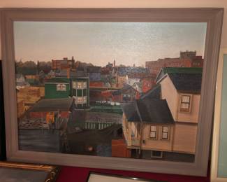 Kenneth A Wood 1943 May Show oil on board Colinwood (Cleveland).