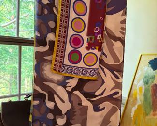 Vintage silk scarves including Etro 