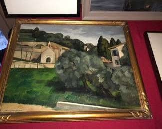 Oil on canvas, Sidney Laufman,  Woodstock, NY (1891-1985)