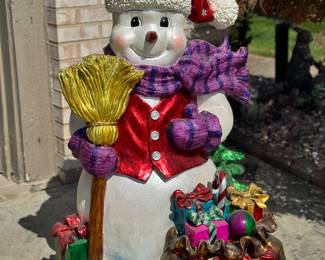 Large Resin Outdoor Snowman 