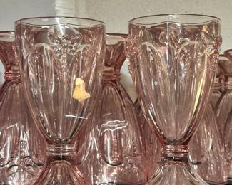 Butterfly Meadow Pink  Water Goblet by Lenox