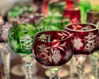 Bohemia Crystal Wine Glasses