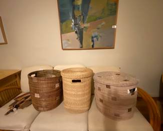 West Elm baskets.