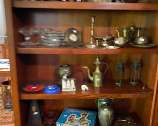 Brass decor.