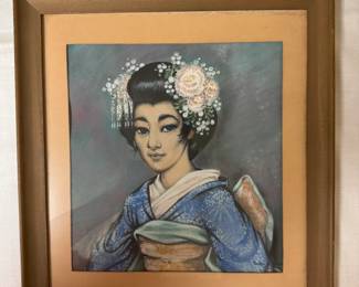 "Geisha" by Pearl M Grabor 1956.  Other art will be added to the site next week.