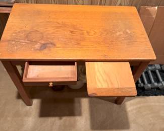 Oak child's desk.