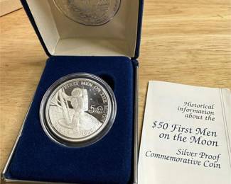 First Men on the Moon Coin Silver Proof Coin