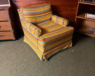Striped arm chair 
