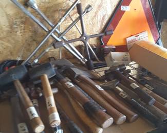 need a rubber mallet or hammer or screwdrivers, etc. We got those too!