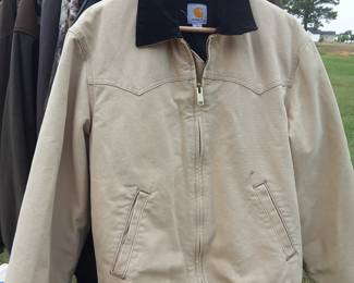 we have a large collection of men’s camouflage clothing, heavy jackets, and vests.. A lot of this still has tags on them