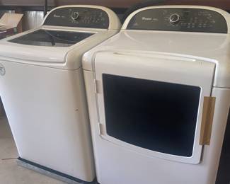 washer and dryer set. We have no way to test them, but I have been told they were working when stored in the building.