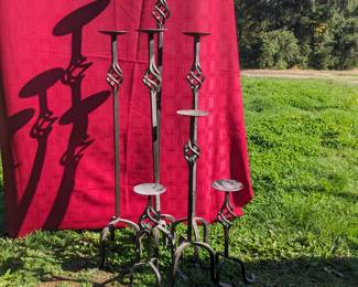7 Piece Iron Candle set (2 pieces 12in, 1 piece 24in, 3 piece 36in, 1 piece 48in tall)