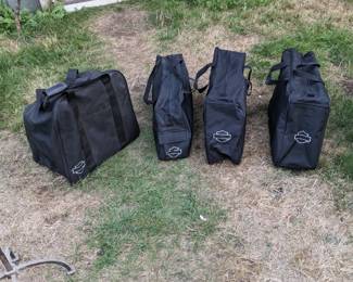 Various size Harley Davidson saddle bags liners