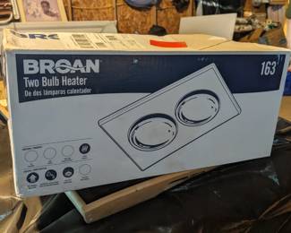 New Two Bulb Bathroom ceiling heater