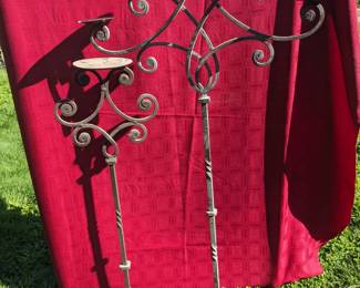 2 Piece Iron Candle set (1 piece 36in tall, 1 piece 48in tall)