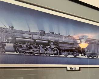Framed Locomotive print