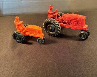 Auburn Rubber toy tractors, 1950's