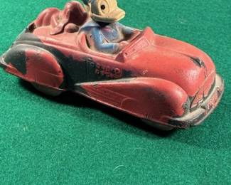 Sun Rubber Co Donald Duck and Pluto car
