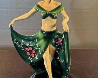 Art Deco lady dancer figurine