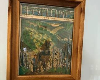 Framed Fortune Magazine cover