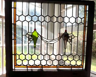 Intricate stained glass window