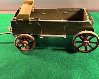 Vintage wooden toy wagon