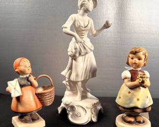Two Goebel figures, porcelain lady